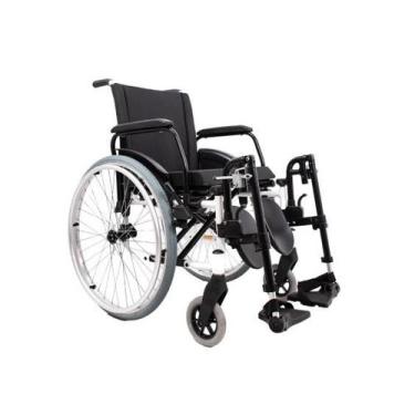 Imagem de Cadeira de Rodas K2 Alumínio Pés Eleváveis Ortobras, 40cm, Branco