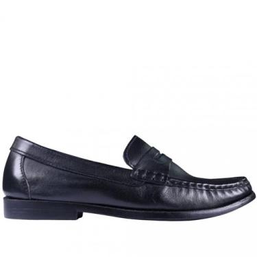 Imagem de Mocassim Feminino Cora Democrata em Couro 630101, Preto, 36