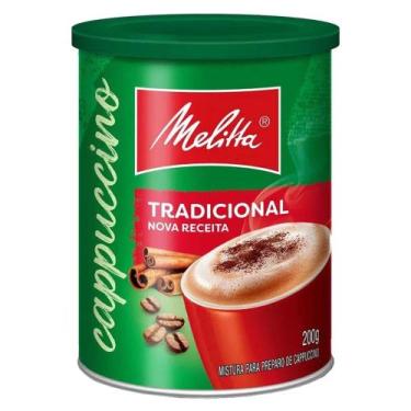 Imagem de Café Solúvel Cappuccino Melitta Tradicional 200g Lata