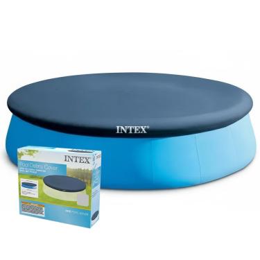 Imagem de Capa para Piscina Inflável 396cm Easy Set para Manter a Água Limpa com Aba Lateral 30cm Intex