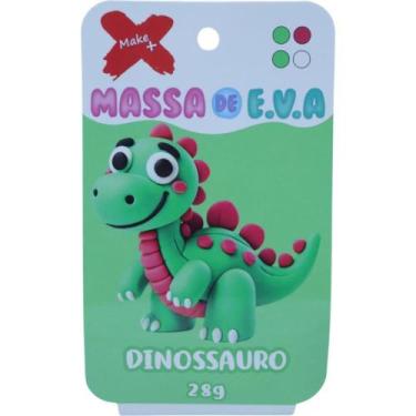 Imagem de Massa de EVA Criativa Dinossauro com 04 Cores 28G - Makee