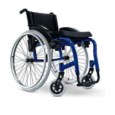 Imagem de Cadeira de Rodas Monobloco Dobrável Star Lite Alumínio Ortobras, 40cm,