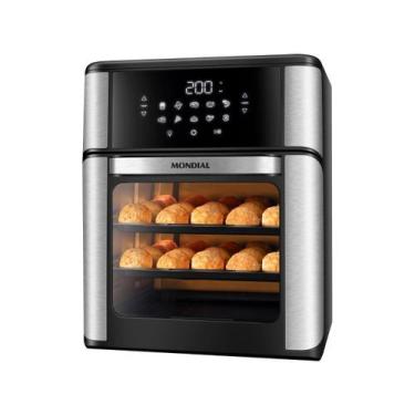 Imagem de Fritadeira Air Fryer Forno Oven 12L Mondial AFO12LBI Preto Inox 2000W 