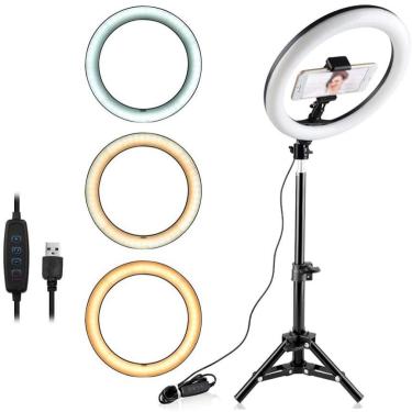 Imagem de Iluminador High Ring Light 30cm Celular Luz Iluminação Led