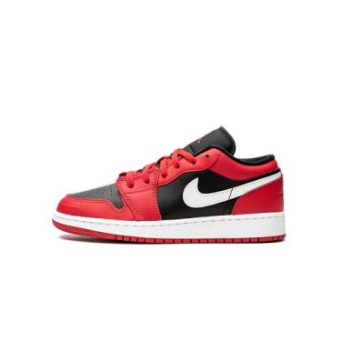 Imagem de Nike Tênis de basquete masculino Air Jordan 1 Low Shoes, Preto/Branco-Muito Berry, 37