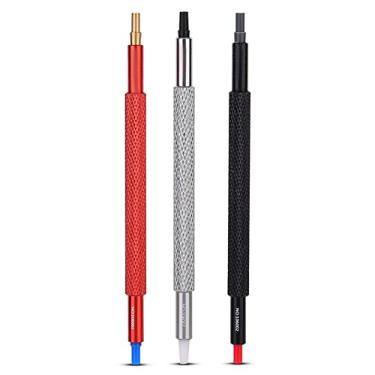 Imagem de Pressionador manual de relógio - Removedor de elos de relógio - Kit de ferramentas de reparo de relógio - Ferramenta de reparo de relógio de pulso de relojoeiros - Ferramenta de pressão para relógio - Pacote com 3