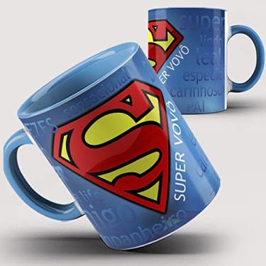 Imagem de Caneca Xícara Azul Super Vovô 43ia