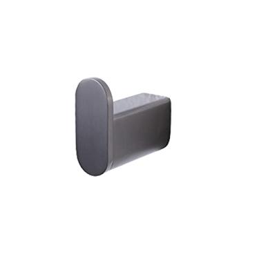 Imagem de Acessórios de banheiro Anel de toalha de luxo de aço inoxidável Rack Bar Suporte de lenço de papel higiênico Prateleira Conjunto de ferragens Robe Hook Gun Grey, Robe Hook