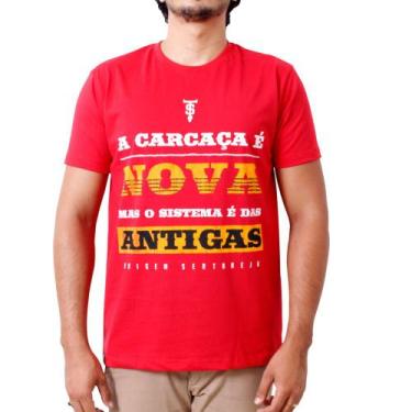 Imagem de Camiseta Stouro A Carcaça É Nova - Vermelho / Silk Branco