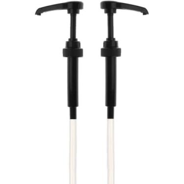 Imagem de Bomba de xarope de café preto para garrafas de 750 ml (pacote com 2) – Serve para upouria, xaropes Torani, Davinci, (apenas garrafa de plástico Monin de 1 litro) e xaropes skinny da Jordan's