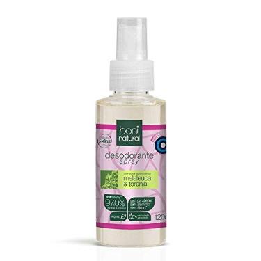 Imagem de Desodorante Spray Natural e Vegano, Melaleuca e Toranja, Saudável, Boni Natural, Transparente, 120 ml