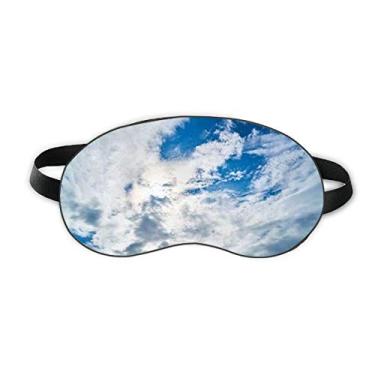 Imagem de Dakr Blue Sky White Clouds Sleep Eye Shield Soft Night Vlindfold Shade Cover