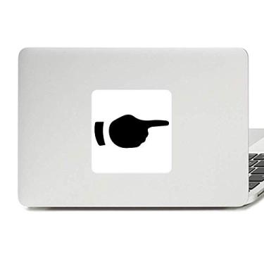 Imagem de Adesivo de vinil com desenho de gesto direito para decoração de PC