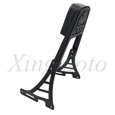 Imagem de NBX- Barra de reposição para encosto preto Sissy com almofada de couro para compatível com Harley Sportster 883 1200