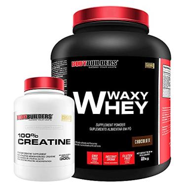 Imagem de Kit Waxy Whey 2kg Chocolate + Creatine 100% 300g - Bodybuilders