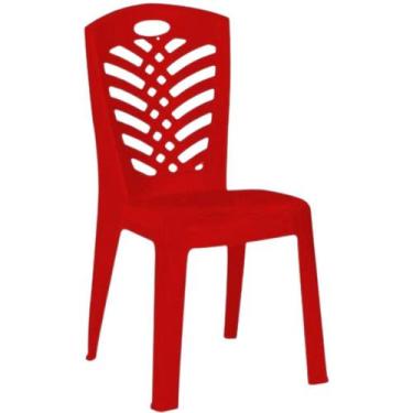 Conjunto 6 Cadeiras Plástico Sem Braço Búzios 79cm Alt Tramontina 154kg