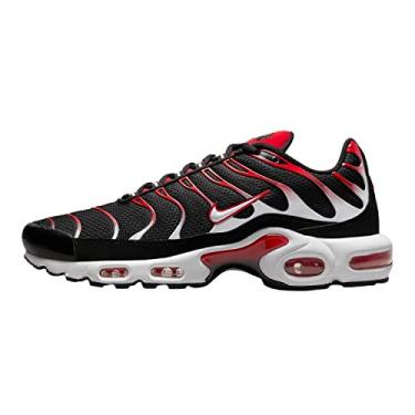 Imagem de Nike T nis masculino Air Max Plus, Preto/branco - vermelho universit rio, 11.5