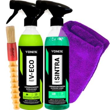 Imagem de V-Eco Fast Lava a Seco + Sintra Fast Bactericida Vonixx + Pano Pincel