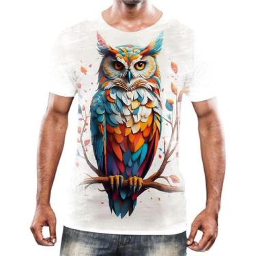 Imagem de Camiseta Camisa Animais Corujas Misticas Aves Noturnas Hd 18 - Enjoy S