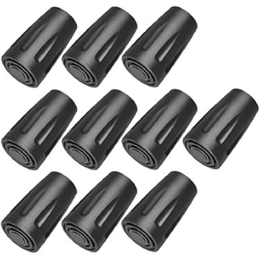 Imagem de Pacote com 10 pontas de vara de trekking, protetores de pontas de bastões de caminhada para a maioria dos bastões de trekking comuns, bastões de caminhada, bastões de caminhada nórdicos