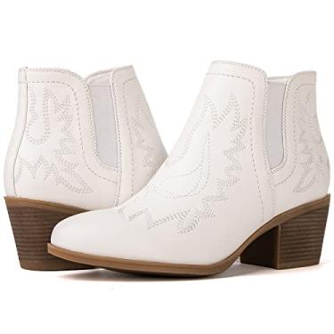 Imagem de GLOBALWIN Botas femininas The Western Cowboy Cowgirl, 21yy01 Branco, 9
