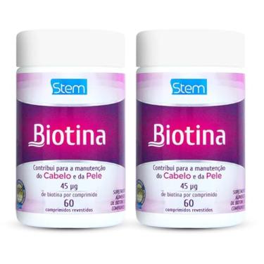 Imagem de Kit 2 Biotina Stem 60 comprimidos