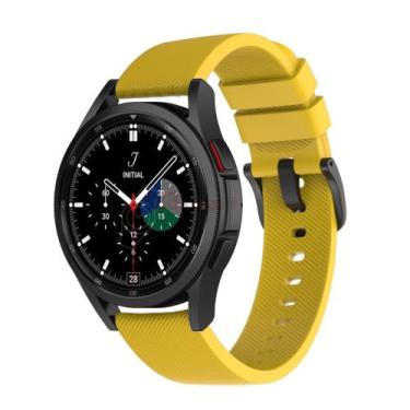 Imagem de Pulseira de Silicone Galaxy Watch 4/ Galaxy Watch4 Classic - Amarelo -