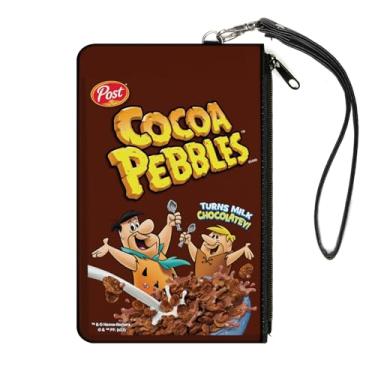 Imagem de Carteira The Flintstones Zip Around Wallet, Cocoa Pebbles Fred and Barney Cereal Box réplica marrom, lona, Marrom, Small, Casual