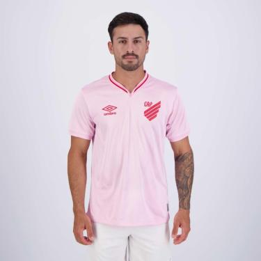 Imagem de Umbro Camisa Masculina CAP | Athletico Paranaense Outubro Rosa 2024, Rosa/Vermelho, G