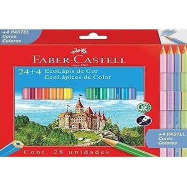 Imagem de Ecolapis de cor, Faber-Castell, 1201244P, Com  4 pastel