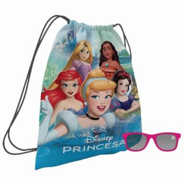 Imagem de Kit Sacochila e Oculos de Sol Princesas Infantil Toyng