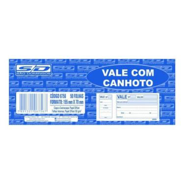 Imagem de Bloco de Vale Com Canhoto 50 Folhas - São Domingos