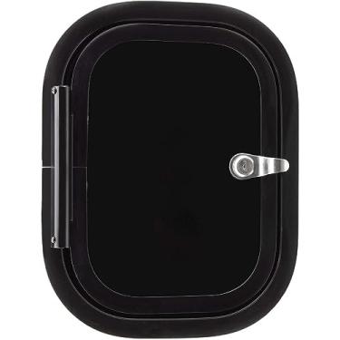 Imagem de Lippert Porta de bagagem RV 30,5 cm L x 40,64 cm A, fibra de vidro durável, trava com chave, resistente ao clima, preta - V000674240