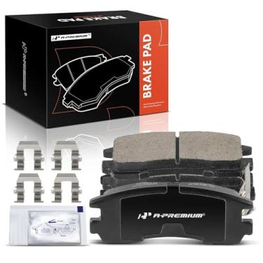 Imagem de A-Premium Conjunto de pastilhas de freio a disco de cerâmica traseiras compatível com Chevrolet Monte Carlo, Lumina & Cadillac Eldorado, Seville & Buick Regal & Pontiac Grand Prix & Oldsmobile Aurora