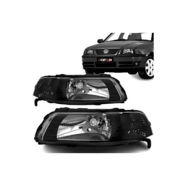 Imagem de Farol Gol G3 1999 A 2005 Máscara Negra Foco Simples - DF&B, Lado direi