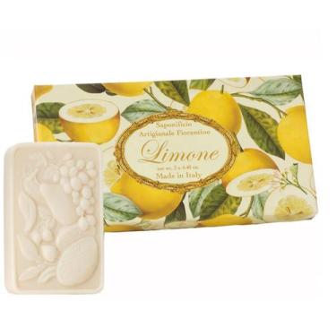 Imagem de sabonete solido frag. limão 3 x 100 g KIT - Fiorentino
