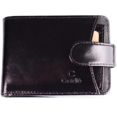 Imagem de Carteira Casteliê 1533 Couro Masculina - Preto, Único