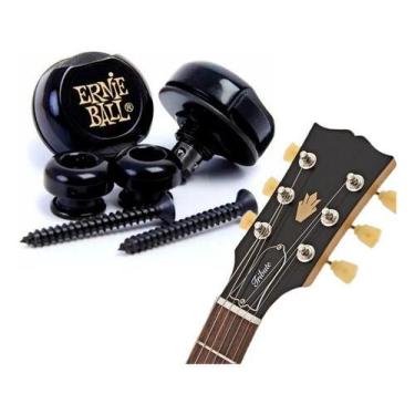 Imagem de Strap Lock Trava Correia Ernie Ball Super Locks Preto P04601
