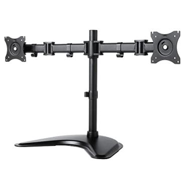 Imagem de Kantek Braço articulado ajustável para monitor de altura de mesa para monitores duplos, preto (MA225)