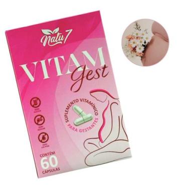 Imagem de Suplemento Vitaminas Minerais Vitam Gest 60 Cápsulas Gestante Feminino