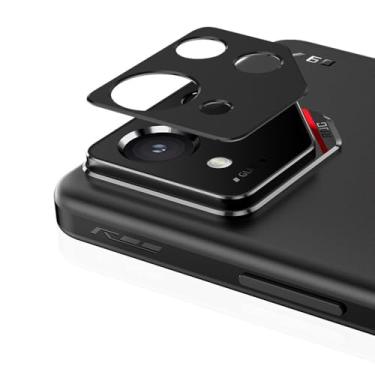 Imagem de QWFORQW (Pacote com 2 protetores de lente de câmera para Asus ROG Phone 9 Pro, filme de lente de metal preto [antiarranhões, ultrafino, compatível com capas] Asus ROG Phone 9 Pro Protetor de câmera