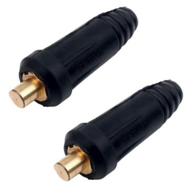 Imagem de Kit - 2 Conector Engate Rápido para Inversora de Solda 13mm Macho Para
