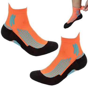 Imagem de Meia Esportiva Cano Curto Compressao Corrida Treino Academia Atividade