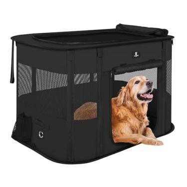 Imagem de X-ZONE PET cercadinho para cães, caneta portátil para animais de estimação para gatos, caixa de canil para barraca de exercícios dobrável, ótimo para uso interno em viagens ao ar livre, acam