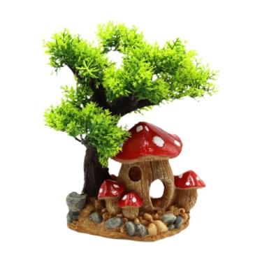 Imagem de Ioensy Aquário decoração de cockery, decoração do tanque de peixes, ornamento de árvore, ornamento da paisagem do tanque de peixes para, quintal,