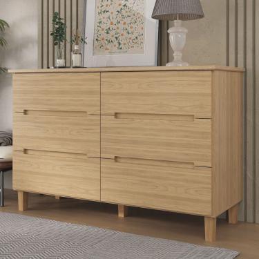 Imagem de Cômoda 6 Gavetas 100% mdf Logan
