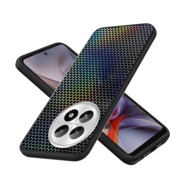 Imagem de jioeuinly Capa compatível com OnePlus 13 capa de telefone TPU silicone macio 3D colorido reflexão laser preto