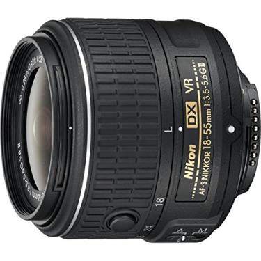Imagem de Nikon Lente de zoom AF-S DX NIKKOR 18-55 mm f/3.5-5.6G com redução de vibração II com foco automático para câmeras Nikon DSLR