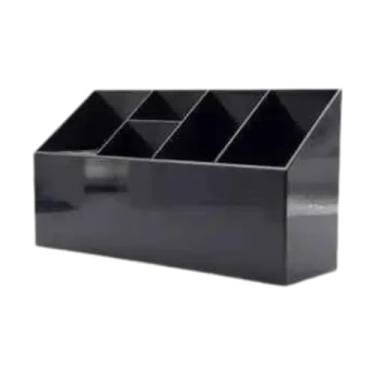 Imagem de harayaa Barbeiro tesoura caixa de cisalhador de cisalhamento de barbeiro suprimentos de armazenamento de caixa de armazenamento Organizador da ferramenta de, Preto