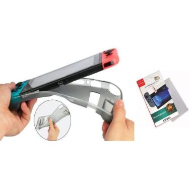 Imagem de Kit Case Capa Tpu + Película De Vidro Para Nintendo Switch - MIMD